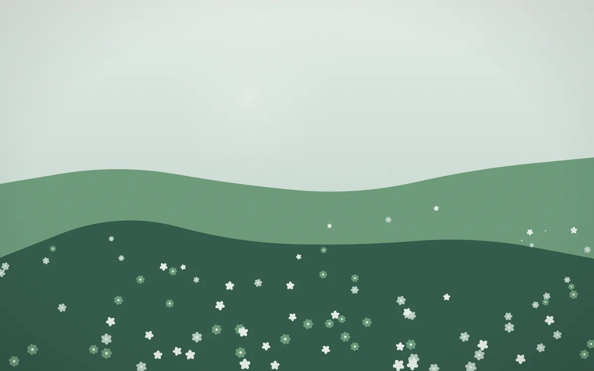Spring Rain Countryside — light white and green countryside background