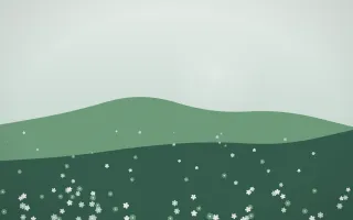 Spring Rain Countryside II — light white and green countryside background, variation II