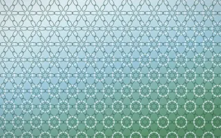 Clear Day Crochet II — light blue and green crochet background, variation II