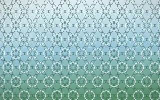 Clear Day Crochet IV — light blue and green crochet background, variation IV