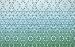 Clear Day Crochet IX — light blue and green crochet background, variation IX