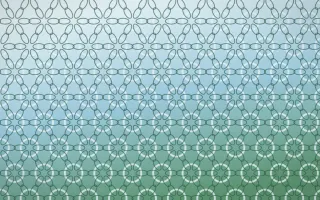 Clear Day Crochet VIII — light blue and green crochet background, variation VIII