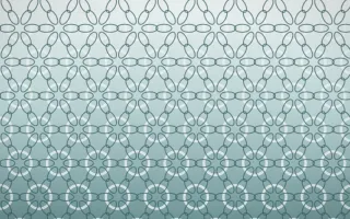 Coastal Mist Crochet V — light white and teal crochet background, variation V