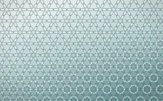 Coastal Mist Crochet VII — light white and teal crochet background, variation VII