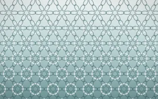 Coastal Mist Crochet X — light white and teal crochet background, variation X