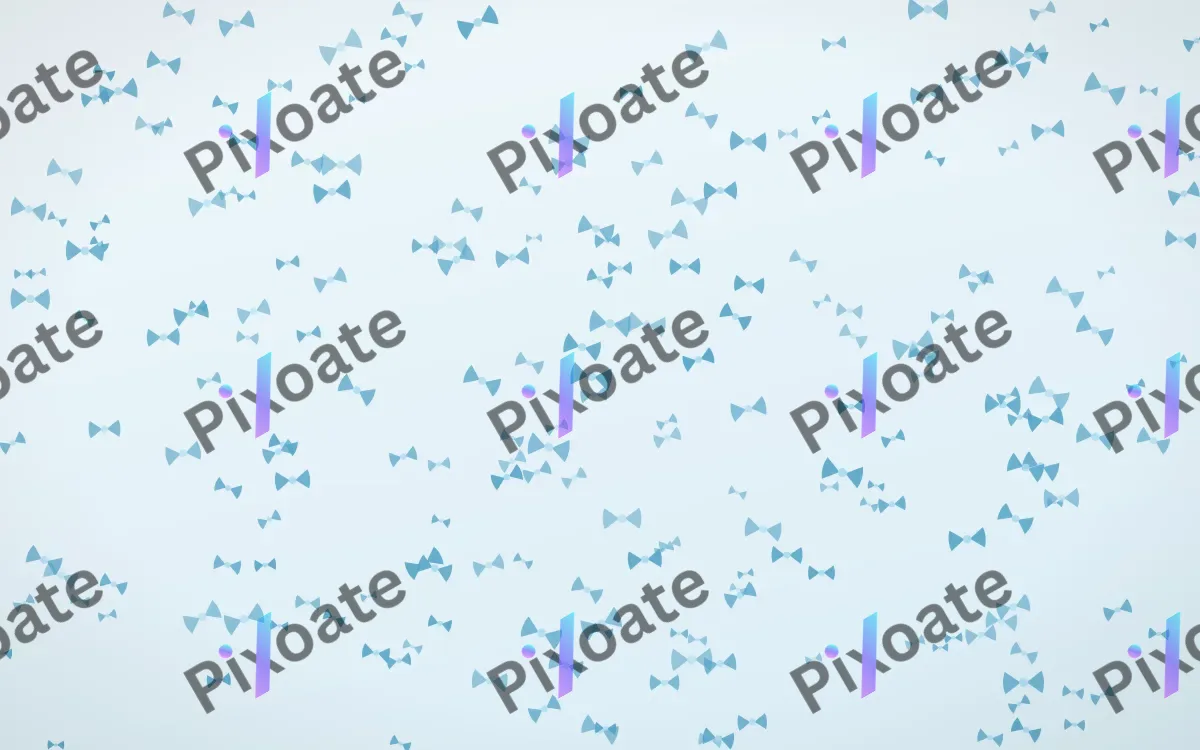 Arctic Frost Bows Dense — light blue and white cute background