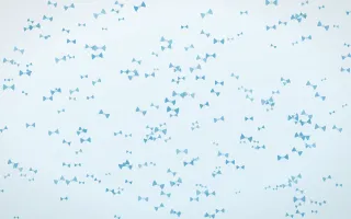 Arctic Frost Bows Dense — light blue and white cute background