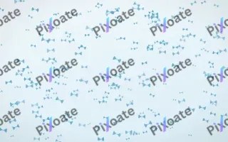 Arctic Frost Bows Dense II — light blue and white cute background, variation II