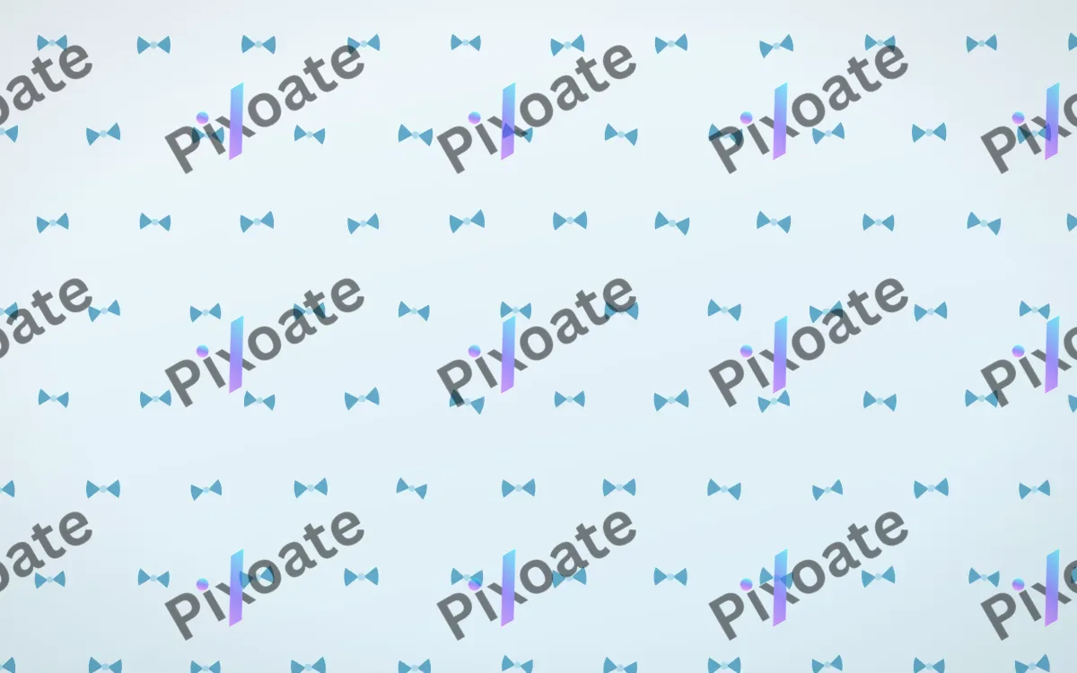 Arctic Frost Bows Tiled — light blue and white cute background