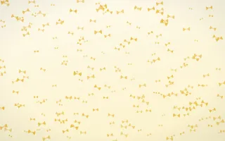 Buttercream Bows Dense II — light gold, yellow and white cute background, variation II