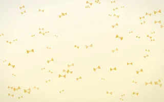 Buttercream Bows III — light gold, yellow and white cute background, variation III