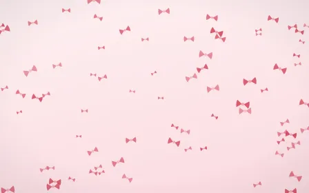 Cherry Soda Bows — light red and white cute background