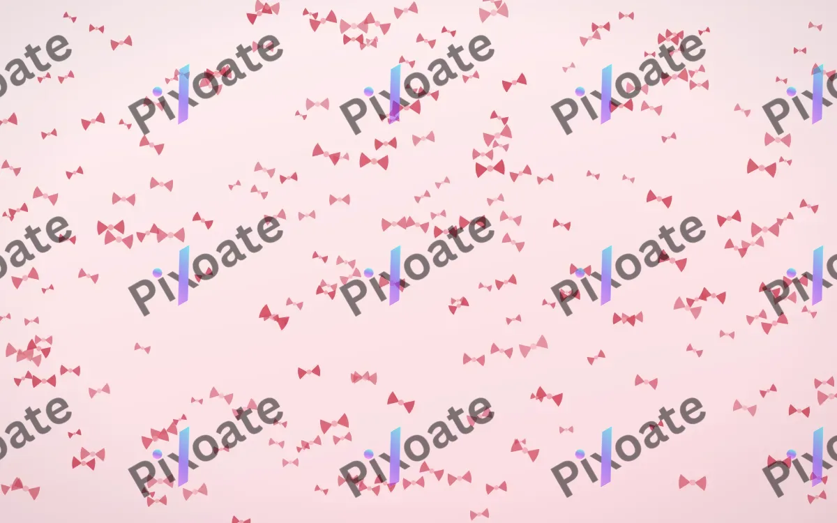 Cherry Soda Bows Dense — light red and white cute background