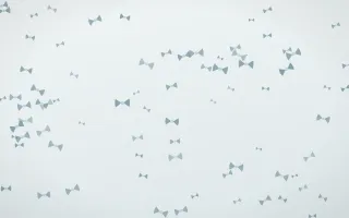 Coastal Fog Bows III — light blue and white cute background, variation III