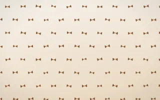 Cocoa Bows — light brown, orange and white cute background
