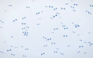 Denim Day Bows III — light blue and white cute background, variation III
