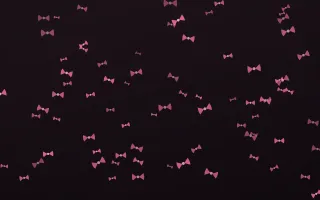 Flamingo Noir Bows — dark pink and black cute background
