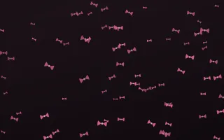Flamingo Noir Bows II — dark pink and black cute background, variation II