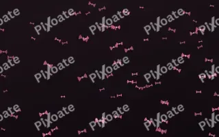 Flamingo Noir Bows II — dark pink and black cute background, variation II