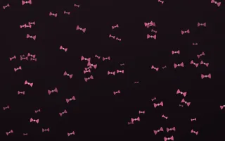Flamingo Noir Bows III — dark pink and black cute background, variation III