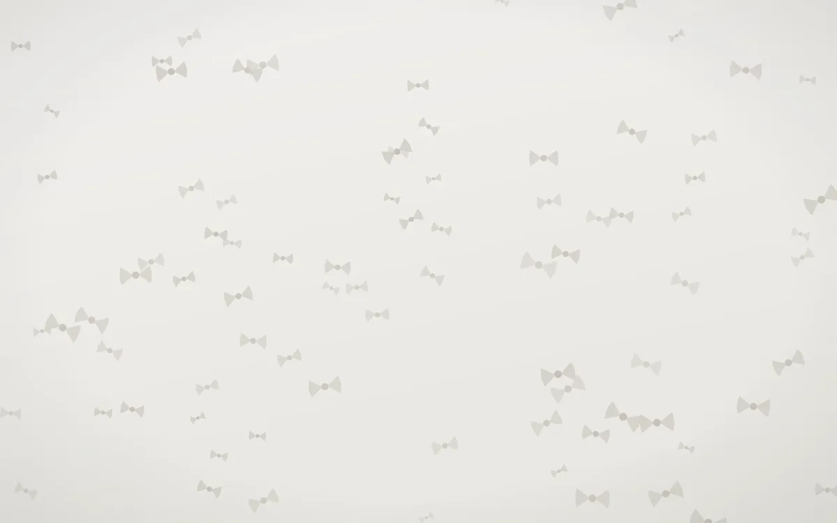 Fogline Bows — light grey, orange and white cute background