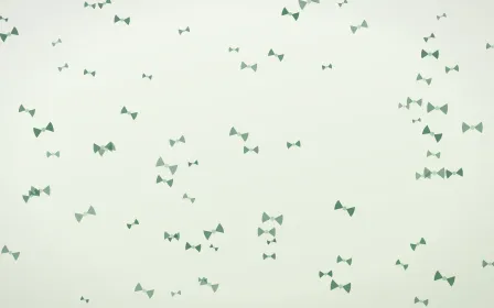 Forest Cream Bows — light green and white cute background