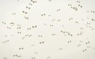 Fresh Linen Bows II — light yellow and white cute background, variation II