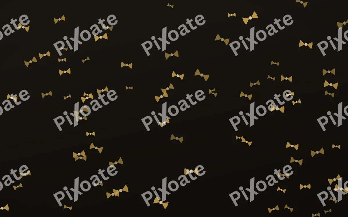 Golden Noir Bows — dark gold, yellow and black cute background