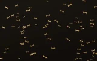 Golden Noir Bows — dark gold, yellow and black cute background
