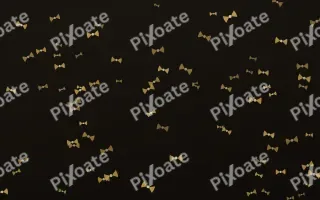 Golden Noir Bows — dark gold, yellow and black cute background