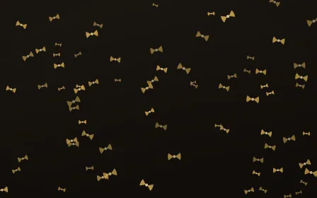 Golden Noir Bows — dark gold, yellow and black cute background