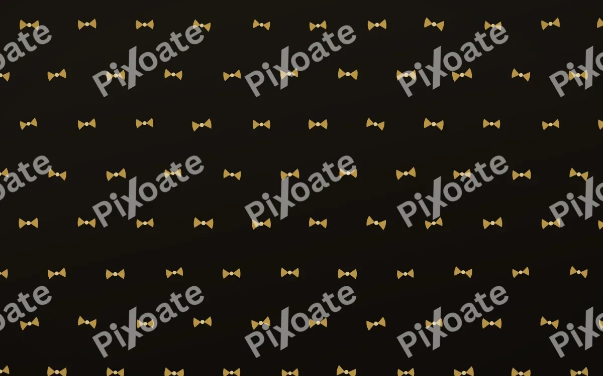 Golden Noir Bows Tiled — dark gold, yellow and black cute background