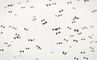 Inkline Bows III — light grey and white cute background, variation III