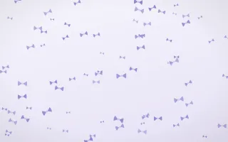 Lilac Frost Bows II — light blue and white cute background, variation II
