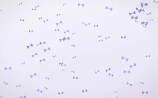 Lilac Frost Bows III — light blue and white cute background, variation III