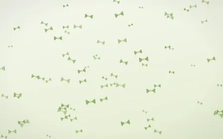 Matcha Latte Bows — light green and white cute background