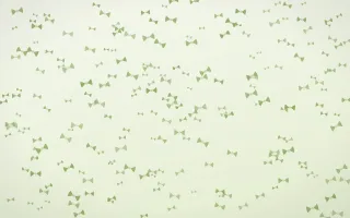 Matcha Latte Bows Dense — light green and white cute background
