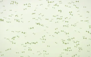 Matcha Latte Bows Dense II — light green and white cute background, variation II