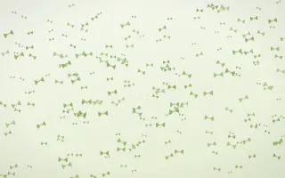 Matcha Latte Bows Dense III — light green and white cute background, variation III