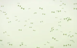 Matcha Latte Bows II — light green and white cute background, variation II