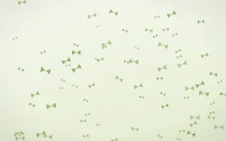 Matcha Latte Bows III — light green and white cute background, variation III