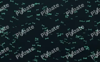 Midnight Garden Bows Dense II — dark green and black cute background, variation II