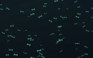 Midnight Garden Bows II — dark green and black cute background, variation II