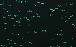 Mint Noir Bows II — dark green and black cute background, variation II