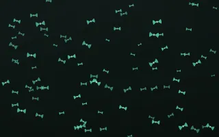 Mint Noir Bows III — dark green and black cute background, variation III