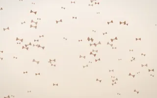 Mocha Milk Bows — light orange and white cute background