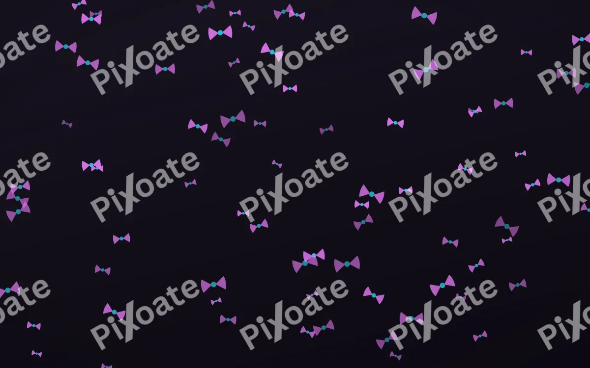 Neon Noir Bows — dark purple, teal and black cute background