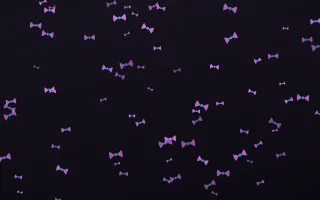 Neon Noir Bows — dark purple, teal and black cute background