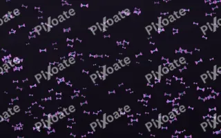 Neon Noir Bows Dense — dark purple, teal and black cute background