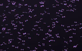 Neon Noir Bows Dense II — dark purple, teal and black cute background, variation II